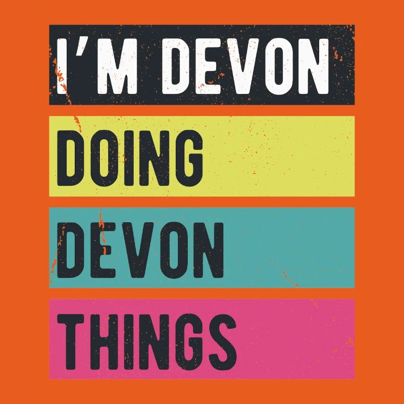 Ich bin Devon und mache Devon-Dinge in Retro-Farben