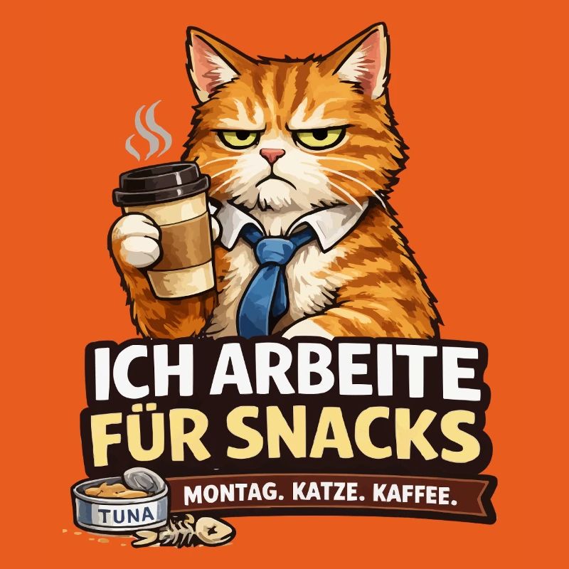 I work for Snacks – Office Cat