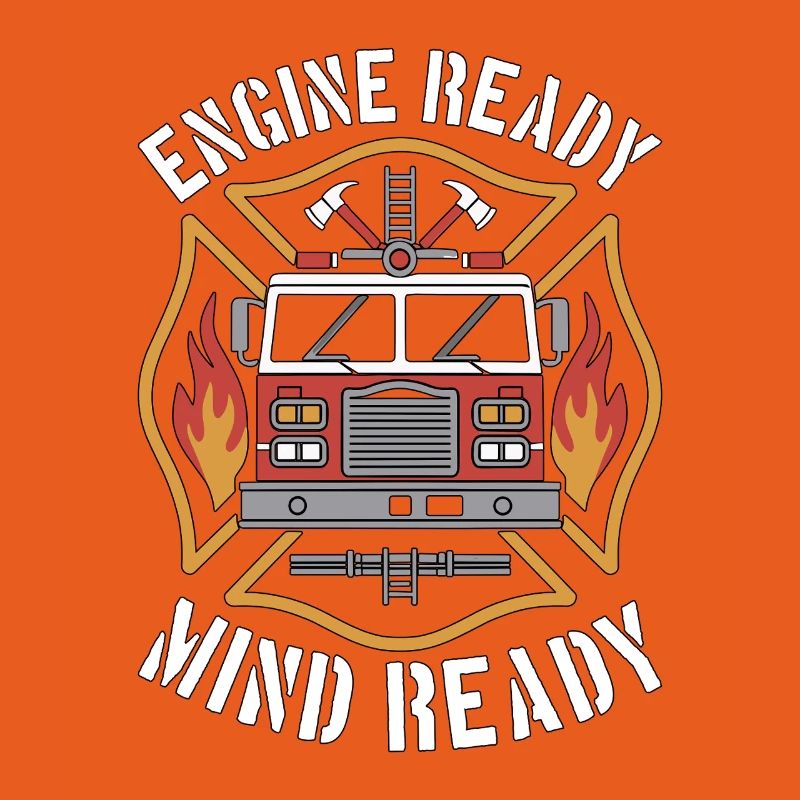 Fire Engineer Engine Ready Mind Ready Firefighting