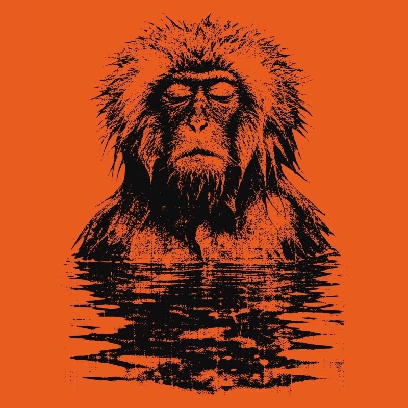 Onsen Macaque Monkey