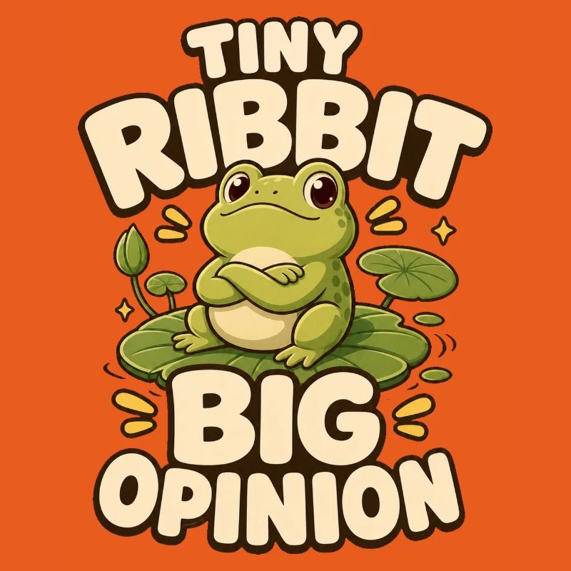 Tiny Ribbit Big Opinion Frog