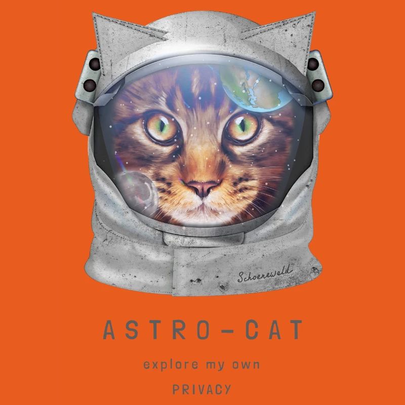 | de chat de l’espace Chat astronaute dans l’espace
