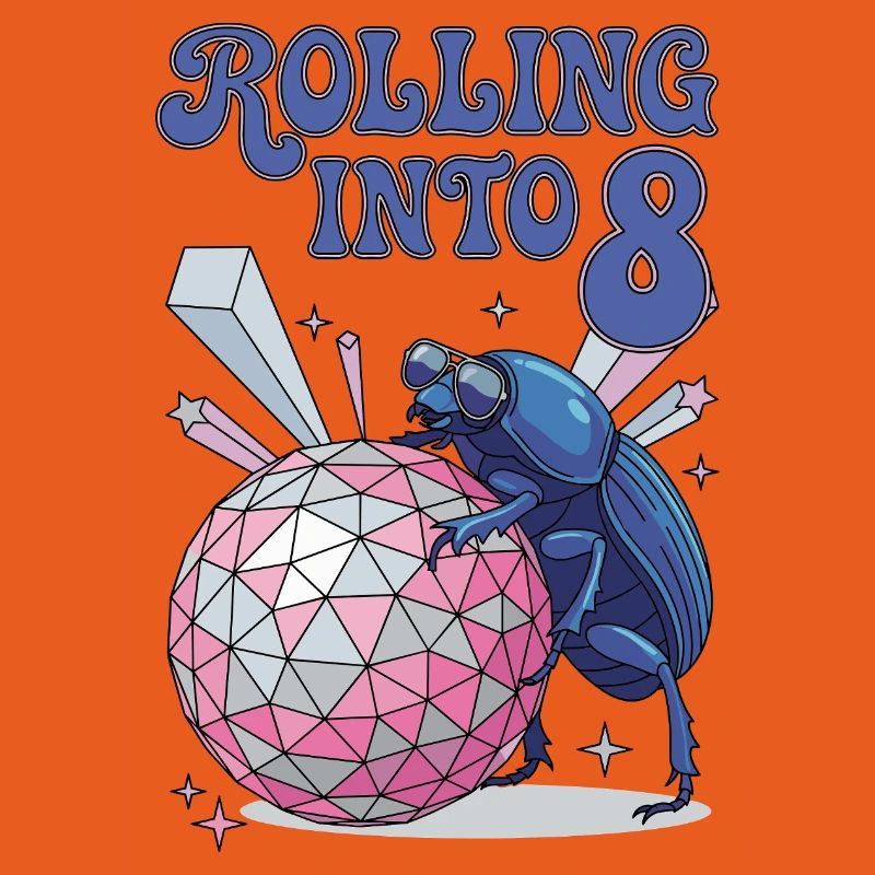 Rolling Into 8 Disco-Mistkäfer