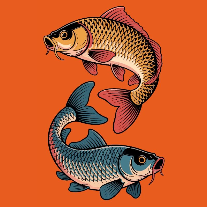 Colored Carp Fish