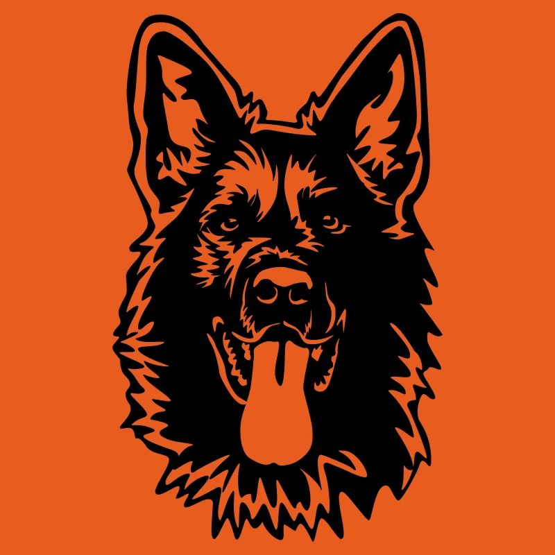 German Shepherd Head