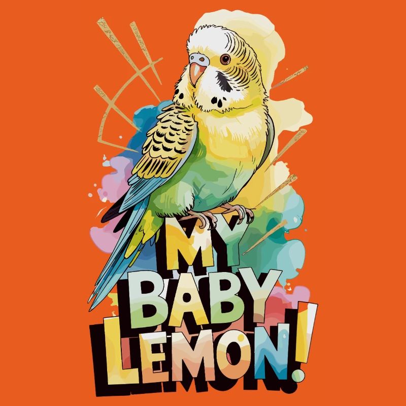 Mon bébé perruche citron qui dit perruche colorée