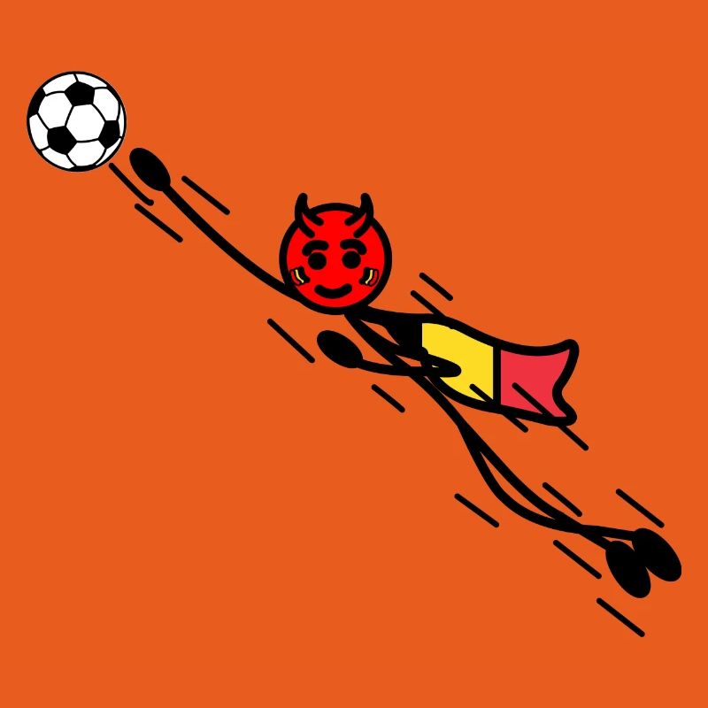 Flying Red Devil Held Keeper