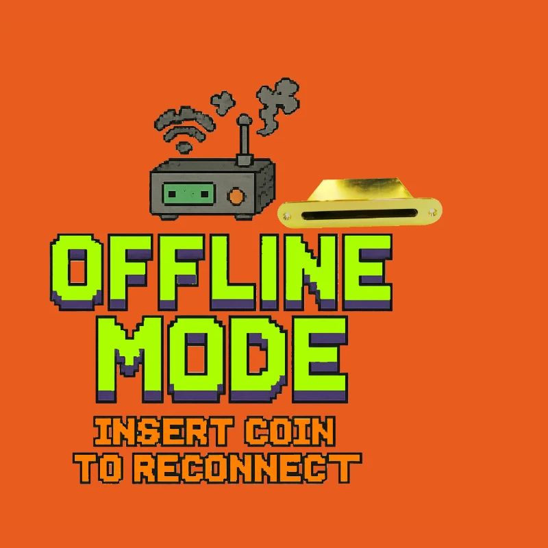 Retro-Gaming Offline-Modedesign