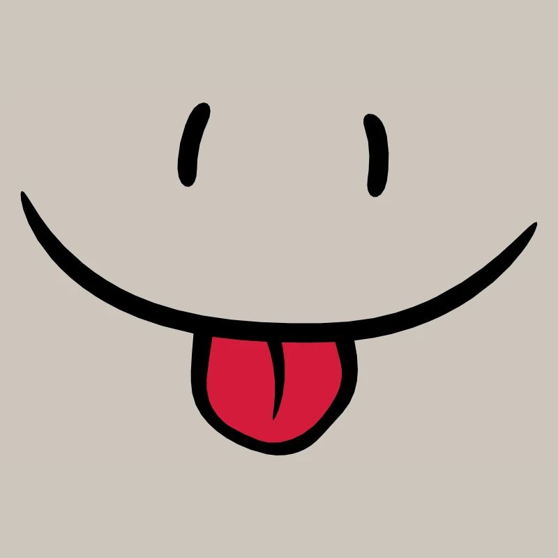 Visage comique effronté