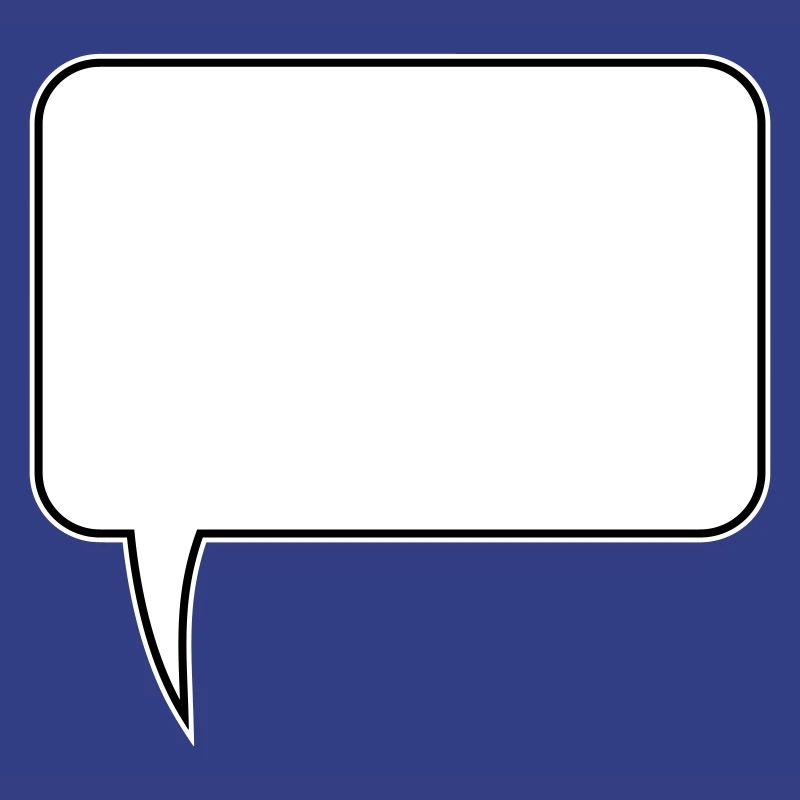 Speech bubble rectangle design