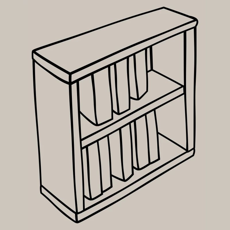 Conception clipart de bibliothèque