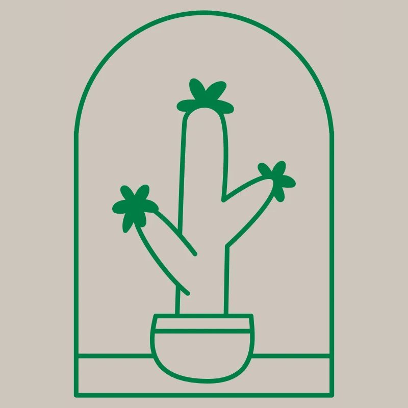 Cactus mignon dans un pot debout