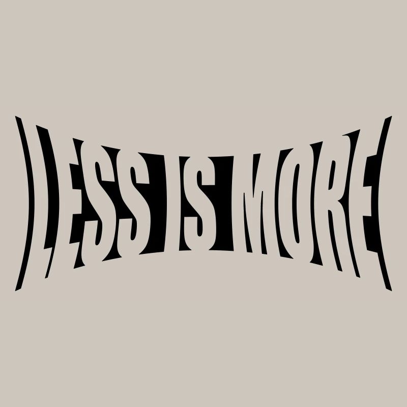 Slogan Logo Minimalisme