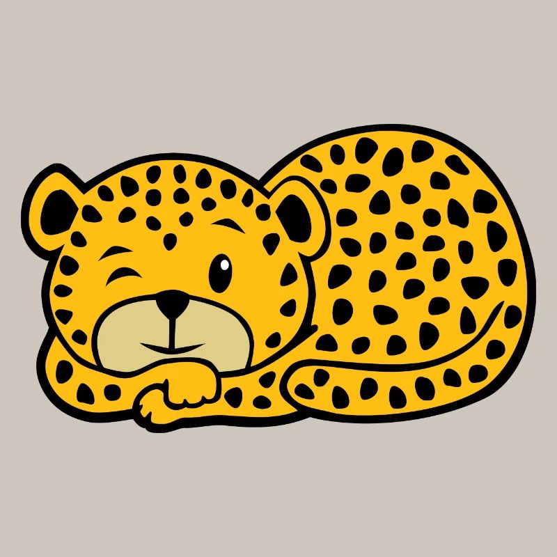 Schlafender Leopard