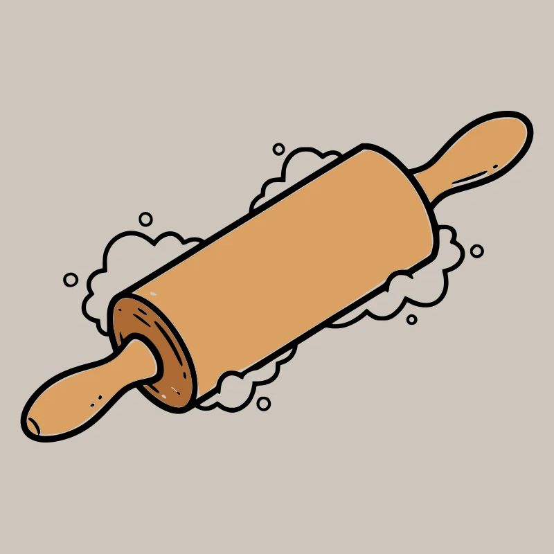 Rolling Pin Rolling Dough Roll Baking