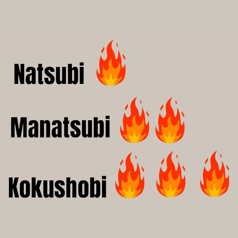 Three Layers Flame Typography