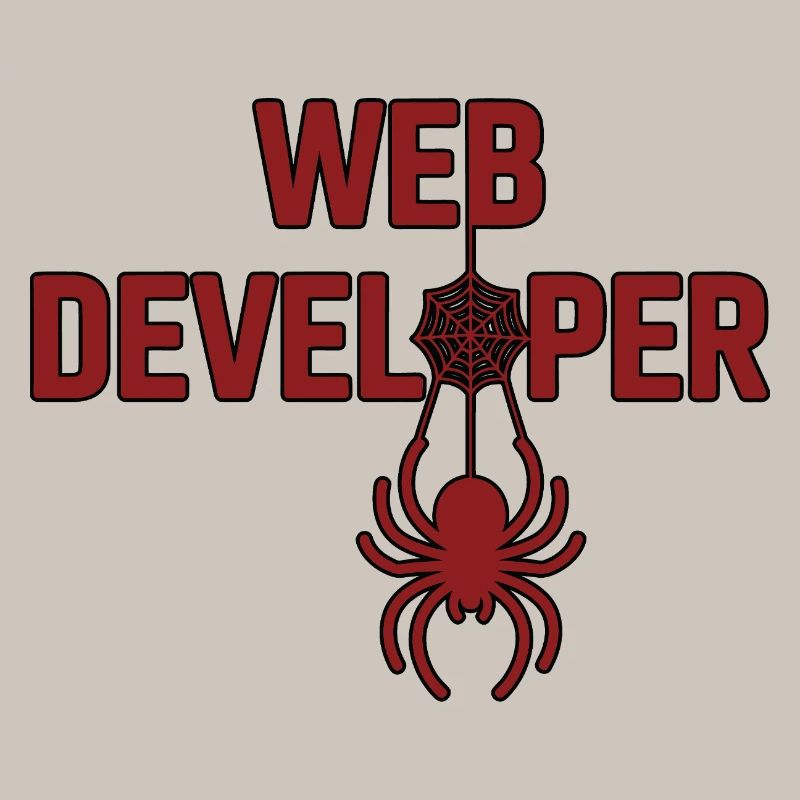 Web Developer Spider Logo Shirt