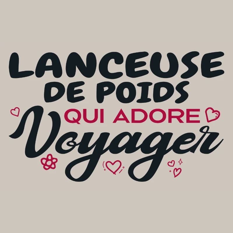 Lanceuse de poids globe-trotteuse passionnée de vo
