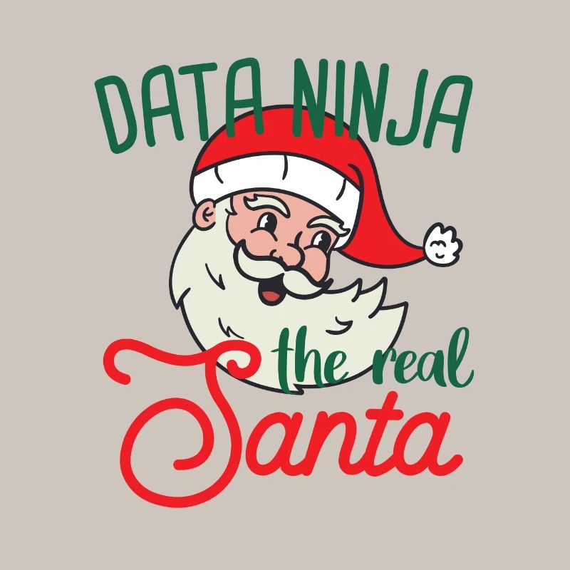 Data Ninja Xmas Santa Christmas Data Science