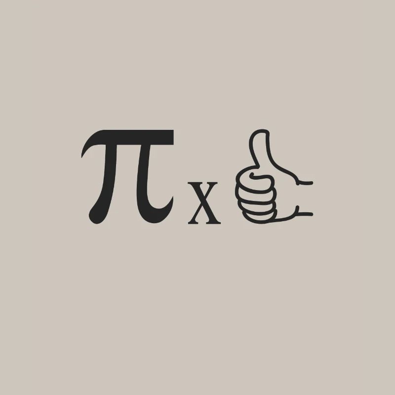 Math Math meme Pi times thumb circle number