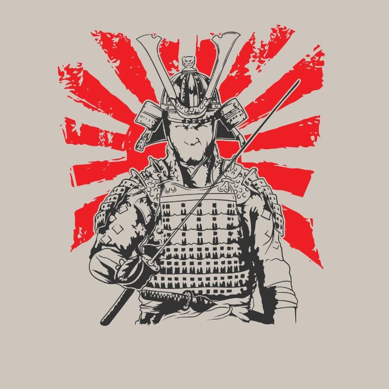 Samurai Schwert Samurai Krieger mit Rüstung