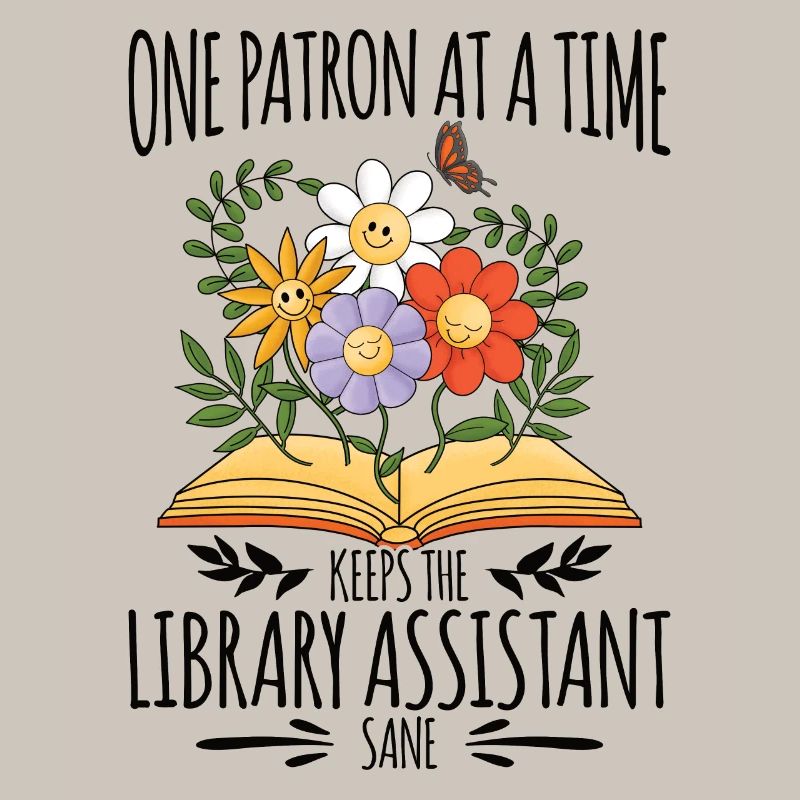 Library Aide Funny Library Assistant