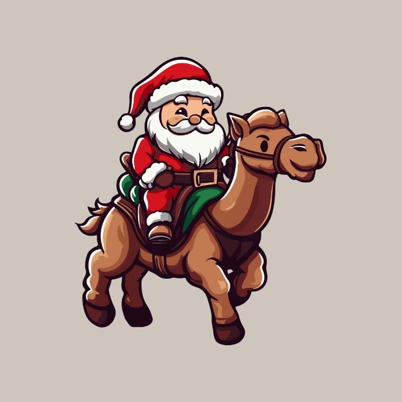 Kamel Weihnachtsmann