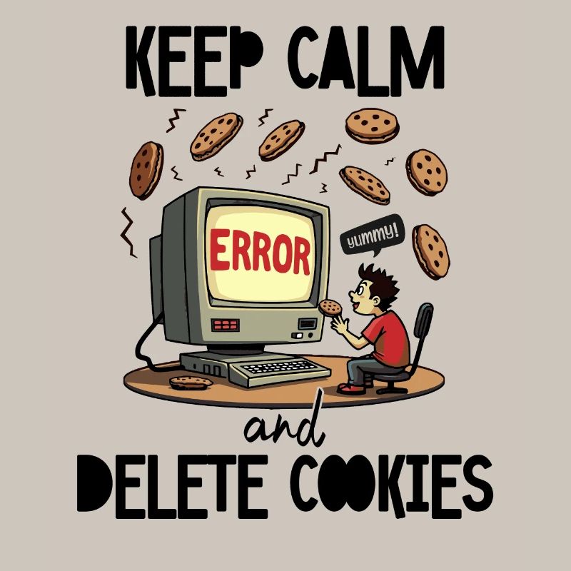 Keep Calm And Delete Cookies IT Nerd
