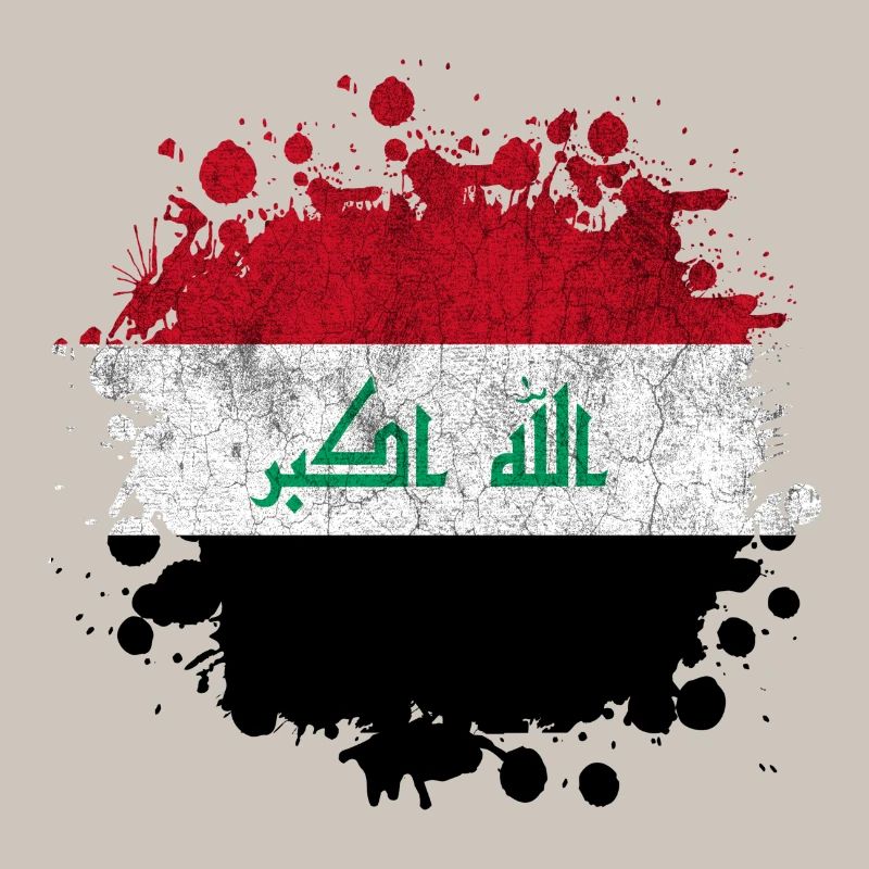 Conception de drapeaux Splash Irak