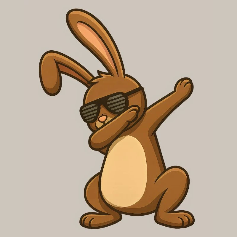 Easter Bunny Easter Dancing Easter Bunny Dab