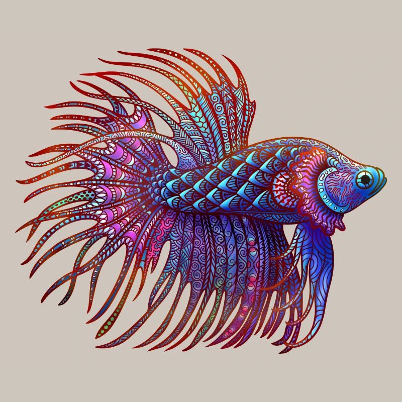 Couleur Betta Zentangle