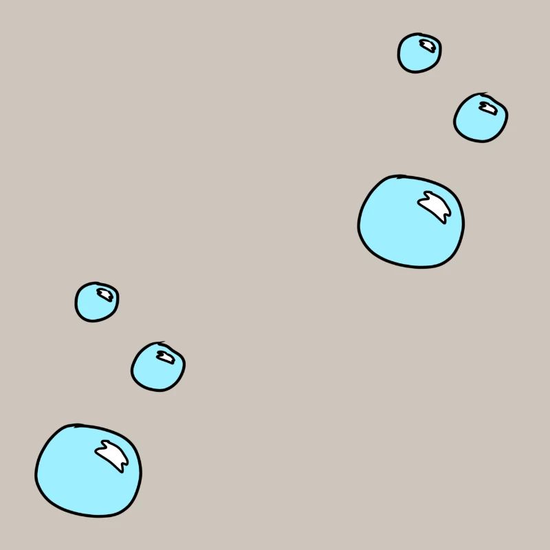 Soap bubbles circles shape water pattern