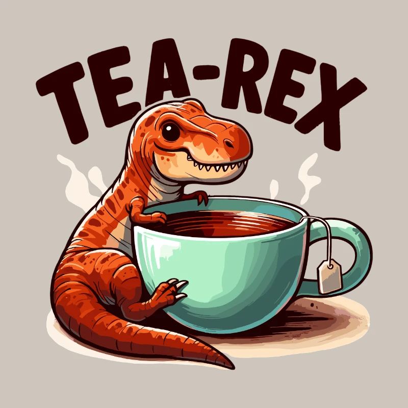 Tea Rex Tea Rex Tea Drinker Gift