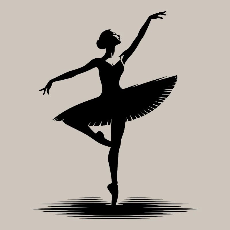 Conception de danse esthétique avec pose classique