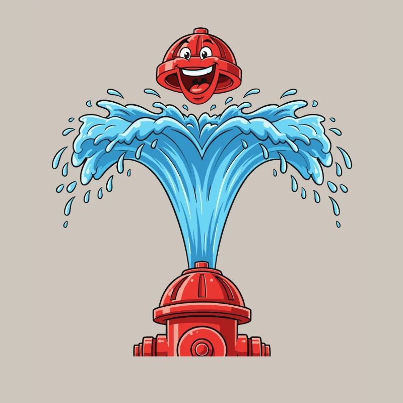 Heart bubbles from hydrant