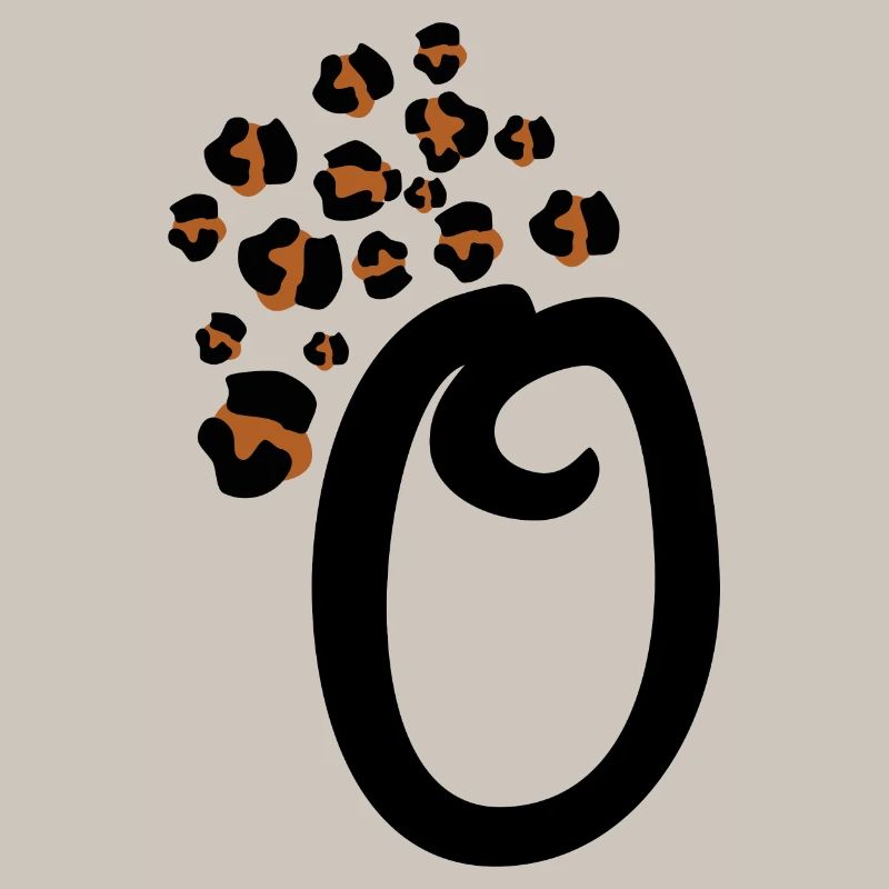 Letter o leopard patterns