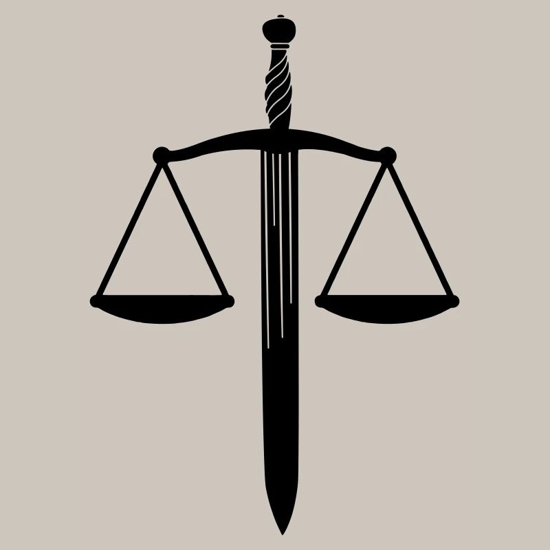 Dish scale with sword