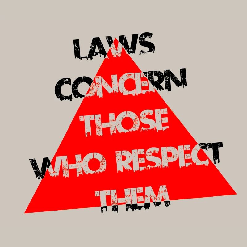 Red Triangle Distress Typography