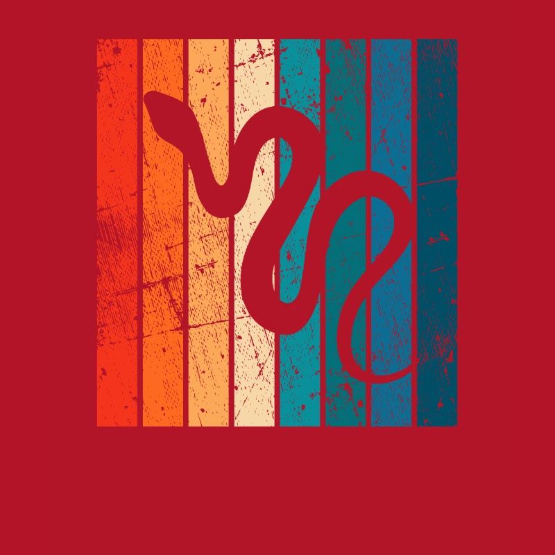 Snake Retro Reptile Python Gift idea