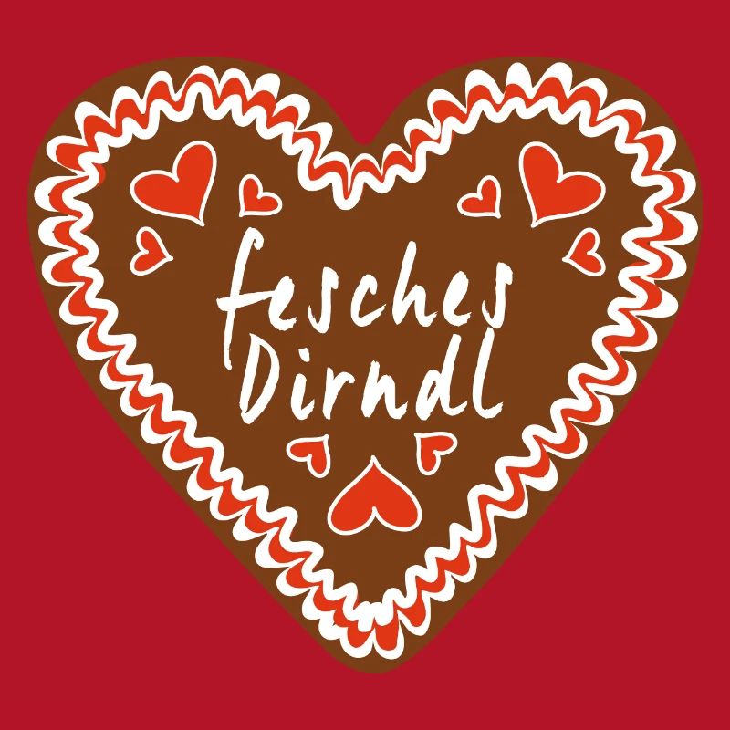 Chic Dirndl Gingerbread Heart