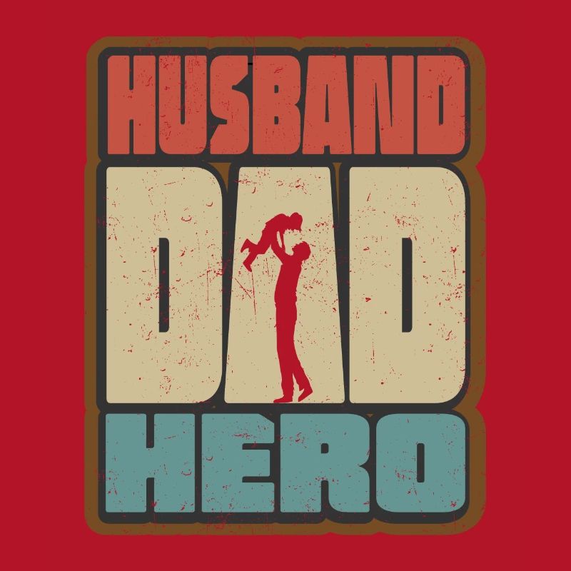 Ehemann Papa Held Retro
