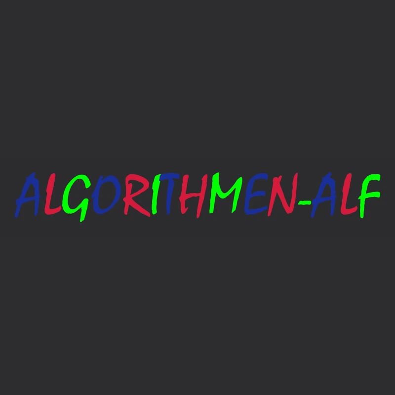Algorithmes Alf – Typographie colorée