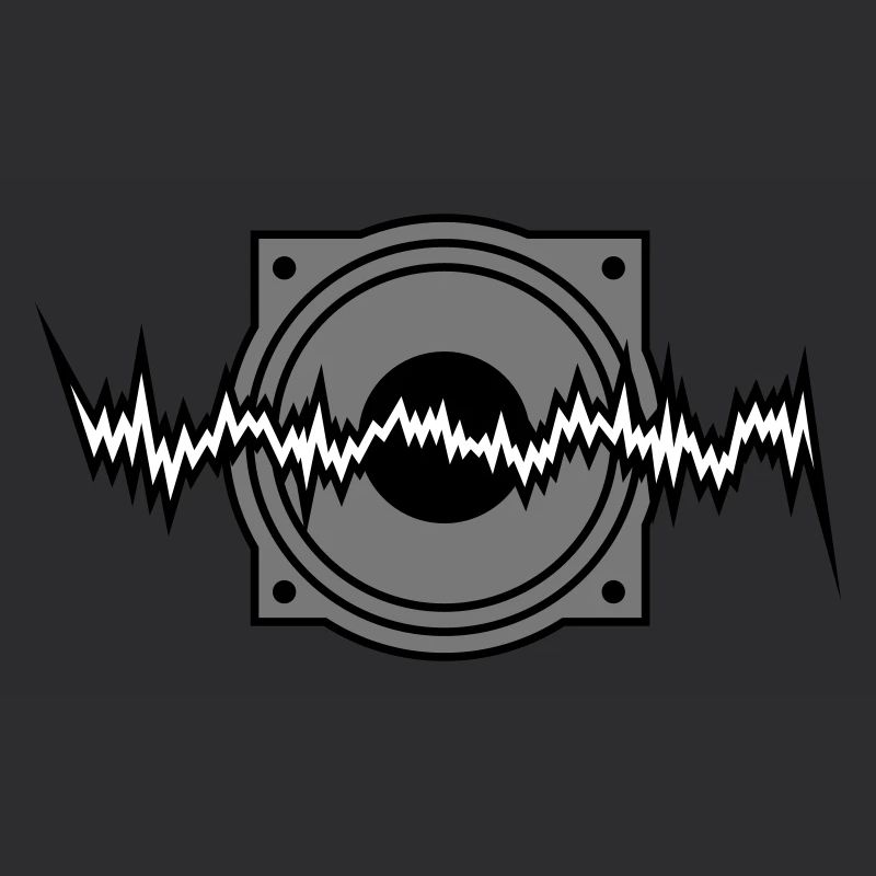 woofer basse techno rythme sonore de boîte à