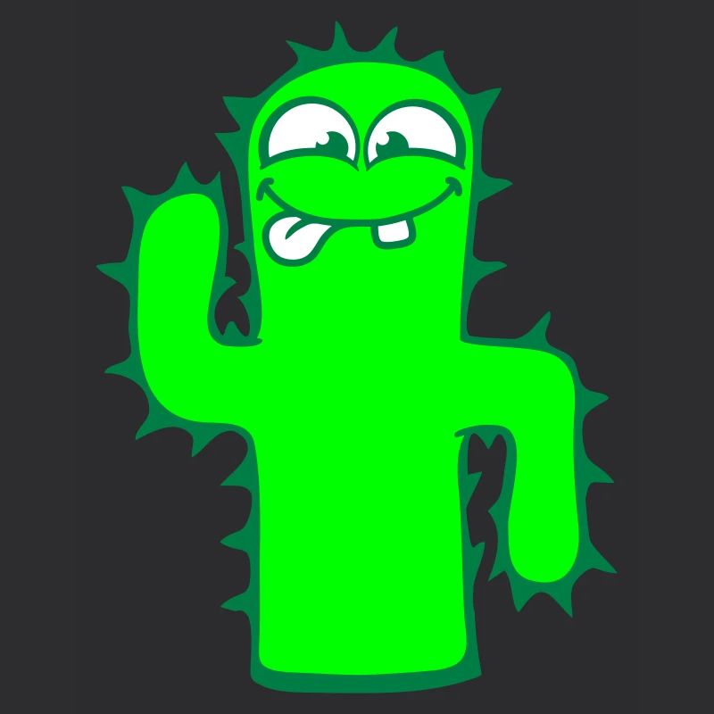 Happy Cactus Cacti Face Prickly Desert