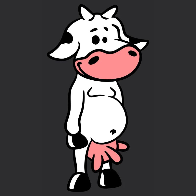 Small cute sweet cow