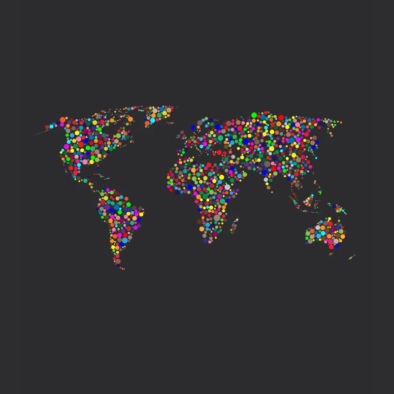 EARTH DOT : Planisphère à points