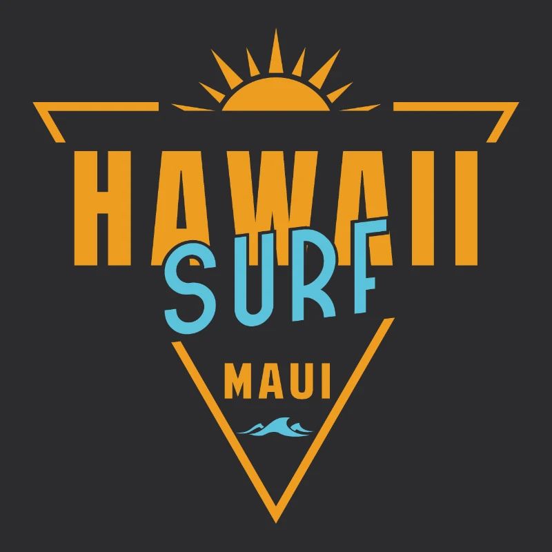 Hawaï Surf Maui Rétro Triangle