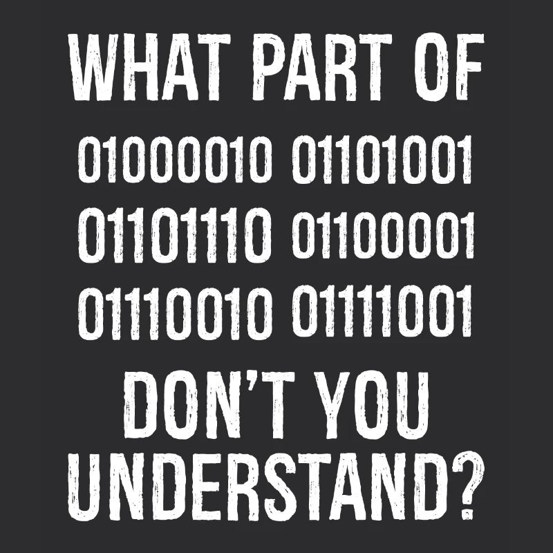 What Part of Binary Code Don't You Understand