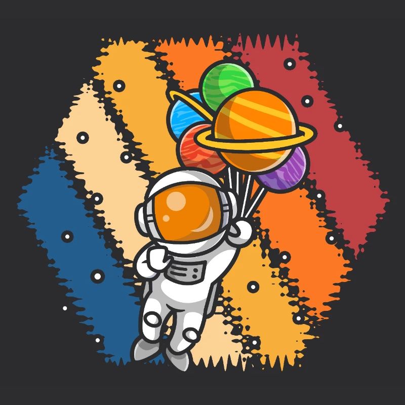 Astronaut Balloon Galaxy Splash
