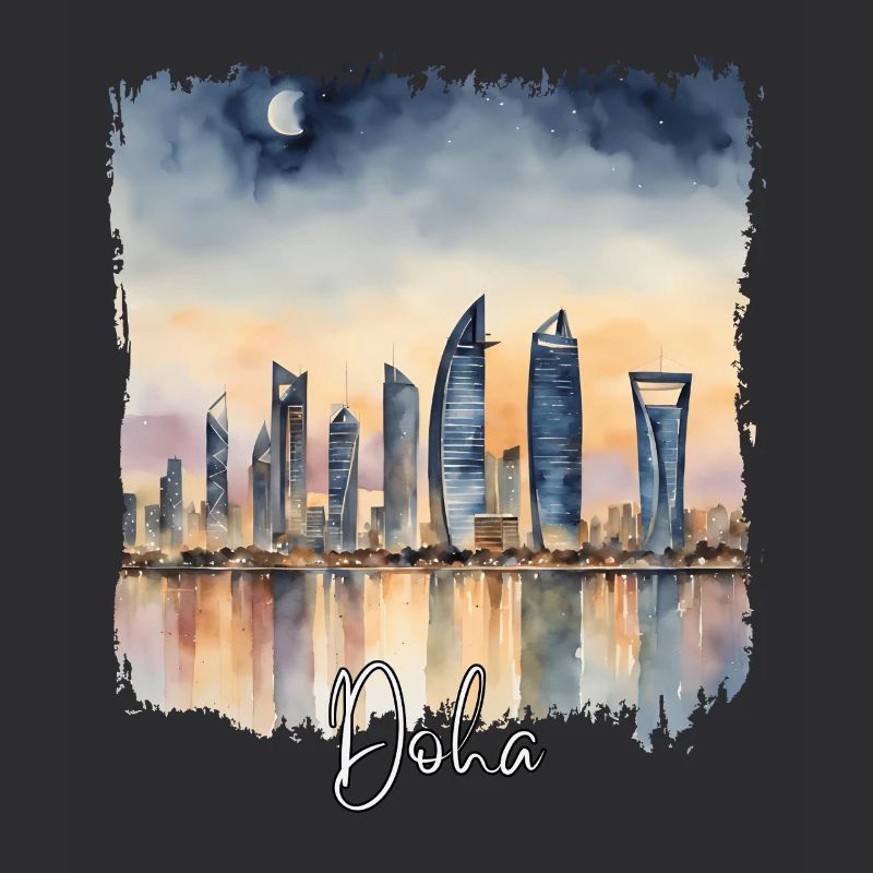 Acuarela de Doha, Doha Catar